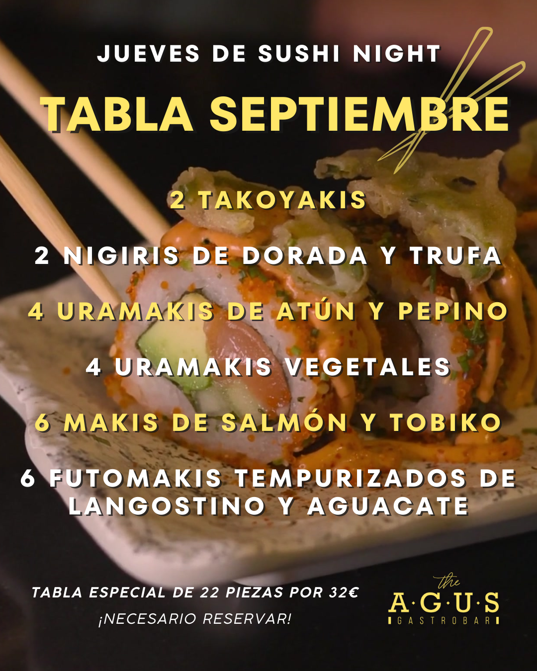 SUSHI AGOSTO THE AGUS
