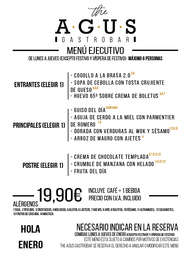 MENÚ EJECUTIVO 